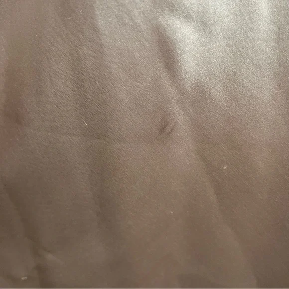 OC by OC Satin Sleeveless V-Neck Floor Length Gown Champagne Sz 12 - Picture 7 of 16